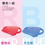 【MACMUS 】兒童坐式滑板車（紅＋藍 兩色一組）｜滑力車 遊戲車 滑步車 玩具車 滑行車 兒童玩具 輔助教具, , large