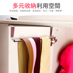 【上手家居】不鏽鋼門後掛鉤 36cm-不銹鋼原色(抹布架/門後掛勾/門後收納/毛巾桿/廚房掛架/抹布掛架/門上掛鉤), , large