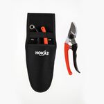 【HOKAS】S412 單入工具袋(剪定鋏 花剪 樹剪 修枝剪刀 收納套 工具袋 工具套 腰包 加厚帆布 水電腰包), , large