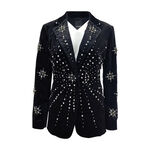 PINKO黑色光芒裝飾西裝外套, , large