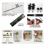 【Colors】伸縮小窗簾桿 帽頭 56-97cm 管徑9.8/7.8mm 伸縮桿 歐式 復古風格 小窗桿 門簾桿 穿桿, , large