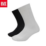 【BVD】暗紋休閒男襪<白>B433 男襪 長襪 休閒襪, , large