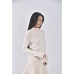 (S) gozo棉質高領杏色長袖上衣二手衣, , large