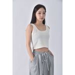 (S) 質感素色白色上衣二手衣, , large
