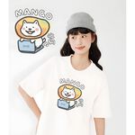 JZ TEE 薩摩耶-忙狗 印花短袖T恤, , large