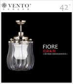 [Vento] Fiore 42" -Vintage ceiling fan with light, , large