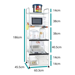 【愛樂美】AI自動斷電2拉板2大抽米桶5層電器置物架12502, , large