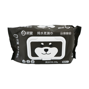 柴寶純水柔濕巾-附含蓋-80抽-12包
