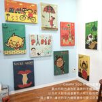時尚無框畫 油畫 複製畫 木框 畫布 掛畫 居家裝飾 壁飾【漫步巴黎】日本插畫家獨家授權, , large