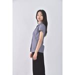 (S) traveler水鑽藍色短袖上衣二手衣, , large