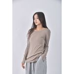 (M) maternity質感棕色長袖上衣二手衣, , large