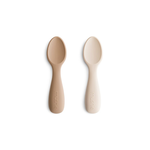 Mushie Toddler Starter Spoons - Silicone 2-Pack - Natural/Shifting Sand, , large