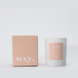 【英國 wxy】經典蠟燭 -aura.雲杉 & 琥珀絨/200g