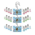 三入 止滑褲夾 不鏽鋼褲夾 防滑褲架 衣架 馬卡龍色 止滑褲夾【Ho覓好物】防滑衣架 裙褲架 衣褲夾 裙夾 YDX267, , large