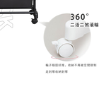 【Y HOUSE】Minimalist mobile coat rack, casual clothes rack, open fitting rack, hanging rack, clothes rack, wardrobe rack with wheels - white, , large
