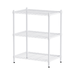 【Y HOUSE】70x45x90cm Lightweight Three-layer Iron Rack Iron Rack Shelf-Painted White, , large