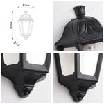 【卡米達】E27戶外庭園壁燈(CA1031WBBK), , large