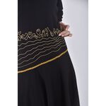 (S) hong sheng線條黑色洋裝二手衣, , large