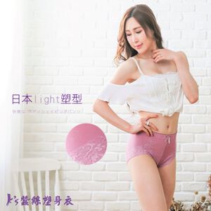 【K's凱恩絲】高腰美臀Light塑型日本骨盆專利蠶絲內褲-紫色