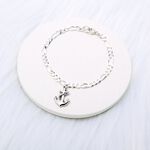 【Angel & Me】定情 繩結 船錨 (大) s925純銀手鍊 腳鍊 生日禮物, , large