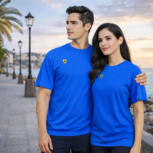 【FALALI】Short-sleeved cooling T-shirt - Men's (royal blue)