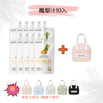 【韓國YEONDOOFARM妍杜農場】NFC 100% 鳳梨原汁 10入/散裝 贈保溫(冷)便當手提袋-隨機不挑色, , large