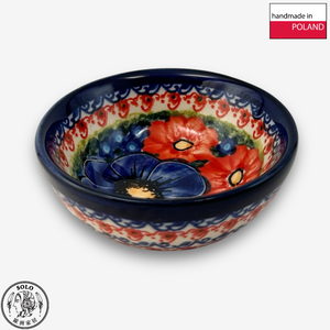 【SOLO Vintage】Cerraf Polish Pottery 9cm Small Bowl Song of Wildflowers Series Made in Poland