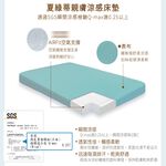 【日本旭川】AIRFit氧活力夏綠蒂涼感8.8cm空氣床墊 伊正推薦 強力支撐加高 可水洗 6D透氣循環 涼墊, , large