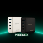 【MIRENEX】emirai Gallium Nitride (GaN) Multi-Port Power Supply | Made in Taiwan [PD100W] | Black/White, , large