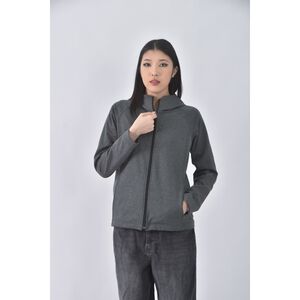 (M) uniqlo連帽灰色外套二手衣,  (M) uniqlo連帽灰色外套二手衣