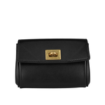 BALENCIAGA Rodeo 金釦平滑小牛皮翻蓋卡包/卡片夾/黑色, , large