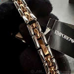 [星晴錶業]ARMANI手錶,28mm,AR00084銀白色錶面玫瑰金錶殼金銀相間精鋼錶帶款, , large