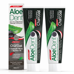 英國Aloe Dent-炭潔淨牙膏(無氟 100ml x 2入), , large