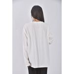 (F) mouggan字母白色長袖上衣二手衣, , large