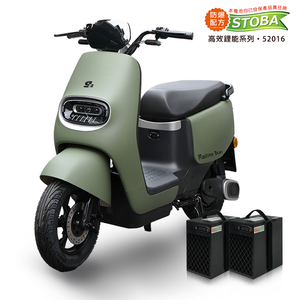 【向銓】Rolling Start雙電版-微型電動二輪車 PEG-080 /吉立 M01(吉立電動車+鋰電池X2顆) (消光軍綠)