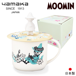 【日本山加yamaka】日本製moomin嚕嚕米彩繪陶瓷馬克杯禮盒-阿金(MM3003-11P)