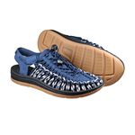 DIADORA迪亞多那 鱷魚編織涼鞋 男鞋 復古 時尚 休閒 水陸兩用 好穿脫 束扣 彈性 輕量 吸震 耐磨 防滑 深藍, , large