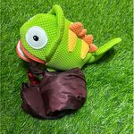 【可愛造型 可機洗 透氣抗菌】變色龍 鑰匙包 零錢包 吊飾 鑰匙圈吊飾 禮物 交換禮物 包包吊飾【加贈購物袋顏色隨機】, , large