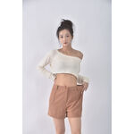 (M) 伊蕾iley高腰素面橘色短褲二手衣, , large