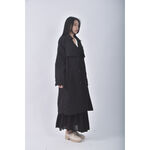 (XL) migua質感風衣黑色外套二手衣, , large