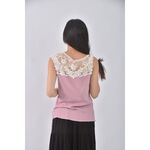 (S) ef de小香風棉質純棉無袖粉色上衣二手衣, , large