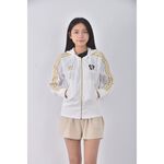 (S) adidas質感連帽白色外套二手衣, , large