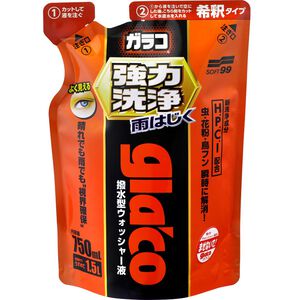 [力守貿易]日本SOFT 99 免雨刷清潔液(強力去汙型) 750ml