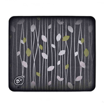 【Monster】 B+ Soft Diatomaceous Earth Absorbent Mat – Twin Leaf (45x40cm) – Green & Silver, , large