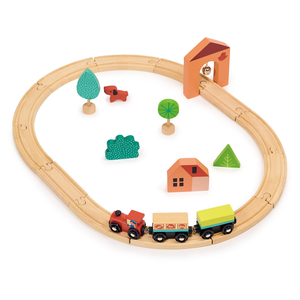 Mentari 叮叮鐺小火車組(木製玩具/建構式)