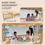 Bumblebee Solid Wood 3.5ft Bunk Bed Frame, , large