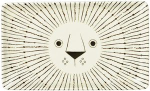 Mikke square plate-Lion
