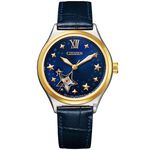 CITIZEN 星辰 星形鏤空機械女錶-34mm PC1009-27M, , large