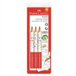 Faber-Castell輝柏 3/4學齡大三角鉛筆-3入1205J3, , large