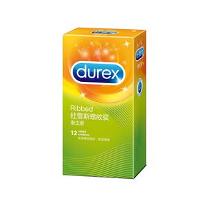 Durex Ribbed Condom 12s